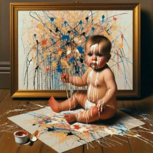 28 Janvier 1912 : Naissance du peintre Jason Pollock. Tout son univers artistique était déjà présent dès ses premières semaines www.amuserlagalerie.fr